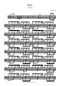 Drum score: SAULT - Glory