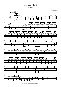 Drum score: Ava Max - Lost Your Faith