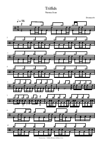 Drum score: Norma Jean - Triffids