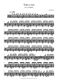 Drum score: Fito y Fitipaldis - Todo a cien