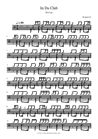 Drum score: 50 Cent - In Da Club