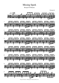 Drum score: Recipe Of Disaster - Missing Spark