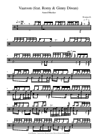 Drum score: Anand Bhaskar - Vaaroon (feat. Romy & Ginny Diwan)