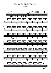 Drum score: Dr. Hook - Sharing The Night Together