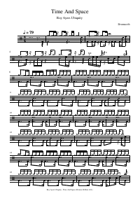 Drum score: Roy Ayers Ubiquity - Time And Space