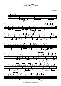 Drum score: Ark - Heal the Waters