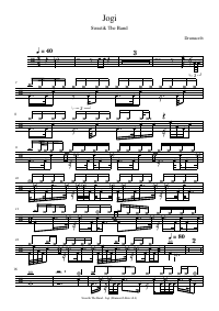 Drum score: Swastik The Band - Jogi