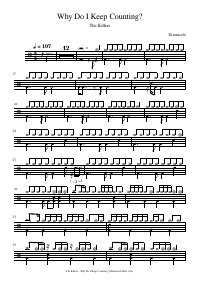 Drum score: The Killers - Why Do I Keep Counting?