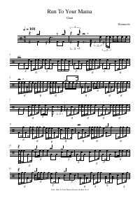 Drum score: Goat - Run To Your Mama