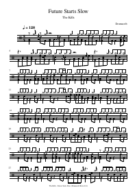 Drum score: The Kills - Future Starts Slow