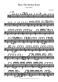 Drum score: Rascal Flatts - Bless The Broken Road