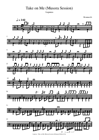 Drum score: Leprous - Take on Me (Musora Session)