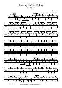 Drum score: Lionel Richie - Dancing On The Ceiling