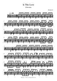 Drum score: Whitesnake - Is This Love
