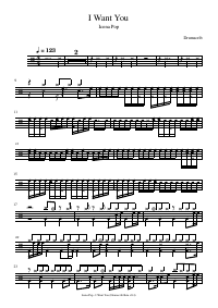 Drum score: Icona Pop - I Want You