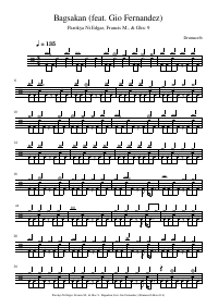 Drum score: Parokya Ni Edgar, Francis M., & Gloc 9 - Bagsakan (feat. Gio Fernandez)