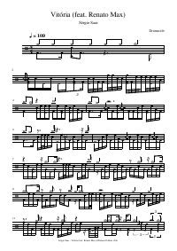 Drum score: Sérgio Saas - Vitória (feat. Renato Max)