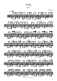 Drum score: Clairo - North