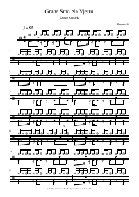 Drum score: Darko Rundek - Grane Smo Na Vjetru