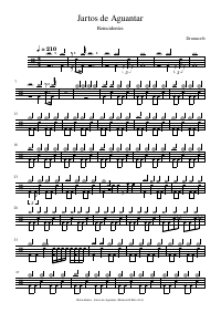 Drum score: Reincidentes - Jartos de Aguantar