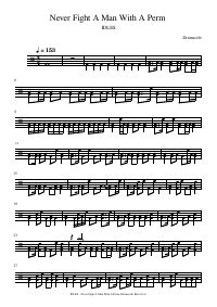 Partition de batterie&nbsp;: IDLES - Never Fight A Man With A Perm