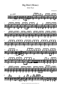 Drum score: Eddie Floyd - Big Bird (Mono)