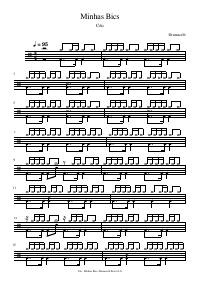 Drum score: Céu - Minhas Bics