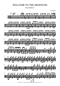 Drum score: MasterHelldiver - WELCOME TO THE DROPZONE