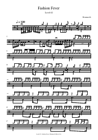 Drum score: Level 42 - Fashion Fever