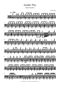 Drum score: Gigi D'Agostino - Another Way