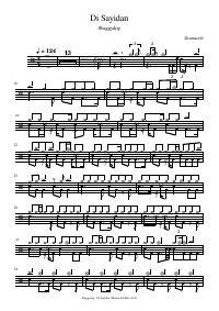 Drum score: Shaggydog - Di Sayidan