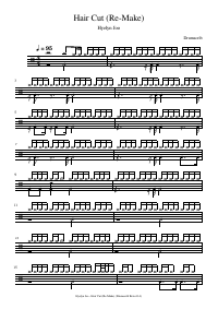 Drum score: Hyelyn Joo - Hair Cut (Re-Make)