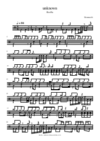 Drum score: ReoNa - unknown