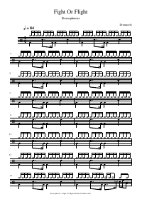Drum score: Stereophonics - Fight Or Flight