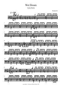 Drum score: Austin Burke - Wet Dream