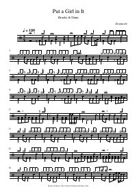Drum score: Brooks & Dunn - Put a Girl in It