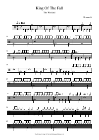 Drum score: The Weeknd - King Of The Fall