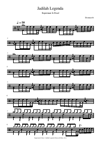 Drum score: Superman Is Dead - Jadilah Legenda