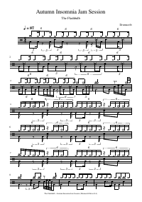 Drum score: The Flashbulb - Autumn Insomnia Jam Session