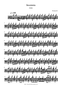 Drum score: s0nder - Insomnia