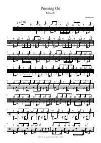 Drum score: Relient K - Pressing On