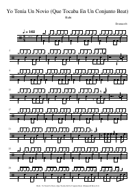 Drum score: Rubi - Yo Tenía Un Novio (Que Tocaba En Un Conjunto Beat)