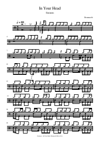 Drum score: Eminem - In Your Head