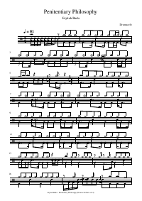 Drum score: Erykah Badu - Penitentiary Philosophy