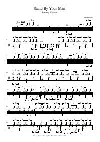 Drum score: Tammy Wynette - Stand By Your Man