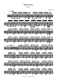 Drum score: mocaa - Kept away