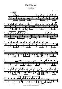 Drum score: Anti-Flag - The Disease