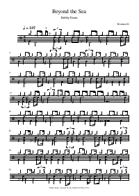 Drum score: Bobby Darin - Beyond the Sea