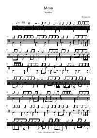 Drum score: Archive - Meon