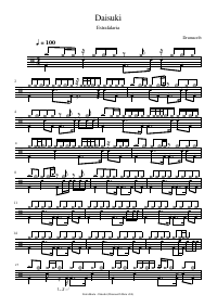 Drum score: Estrafalaria - Daisuki